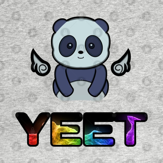 Cute Baby Panda Bear - Yeet - Kids Trendy Style by MaystarUniverse